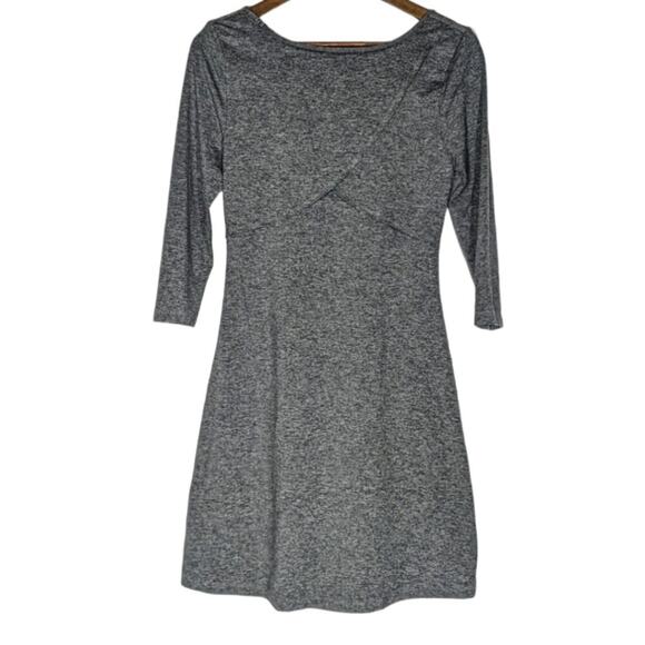Patagonia Athleisure Athletic Long Sleeve Dress Heather Gray A Line Tennis XS - Picture 2 of 7